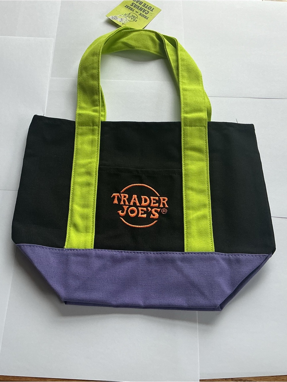 Trader Joe’s Halloween Trick or Treat canvas bag, new with tags.